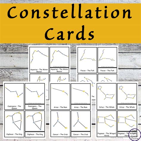 Print these free constellation cards and shine light through them to see the constellations! {FREE} Printable Constellation Cards - Simple Living. Creative Learning