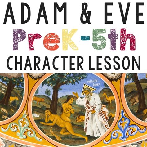 Bible Character Lesson For Preschool Adam And Eve