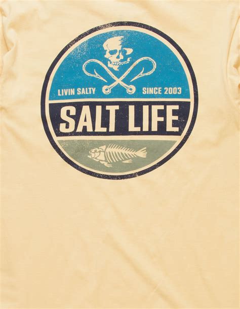 Salt Life High Seas Mens Pocket Tee Light Yellow Tillys