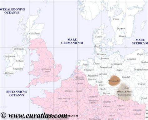 Map Of Northwestern Europe In Year 100