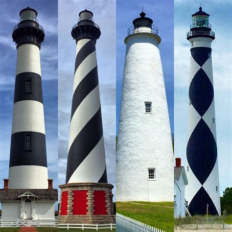 North Carolina Outer Banks Lighthouses Bodie Island Cape Hatteras