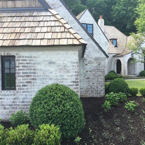 Lime Washed Brick On French Country Home Atlanta Georgia French