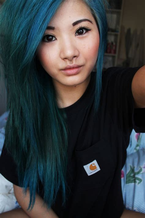 my hair was dyed that kinda color earlier this summer blue ombre hair teal hair turquoise hair