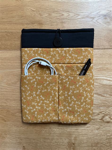 Custom Made Quilted Laptop Sleeve Uk With Twin Pockets Just Etsy