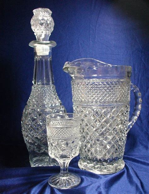 Anchor Hocking Wexford Pattern Glassware Item 885673 Detailed Views Patterned Glassware