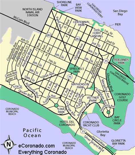 Naval Station North Island Map Cities And Towns Map