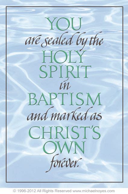 Baptism And Holy Spirit Make No Mistake I Belong To Jesus Kingdom