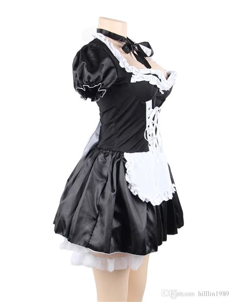 sexy french maid costume halloween cosplay costume carnival theme cos uniform plus super size