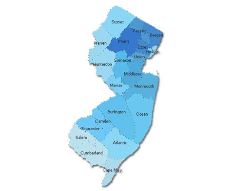 New Jersey Zip Codes Map World Map