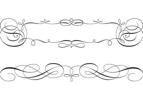 Free Swirly Scroll Frame And Border Vectors Swirly Designs Swirly