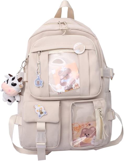Buy Kawaii Backpack With Pins Kawaii School Backpack Cute Aesthetic