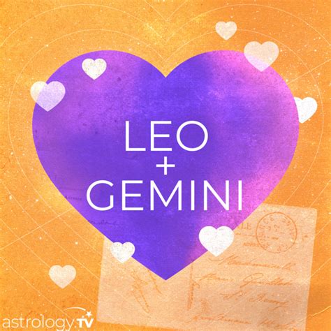 Starting with astrology and will move on to paranormal. Leo and Gemini Compatibility | astrology.TV