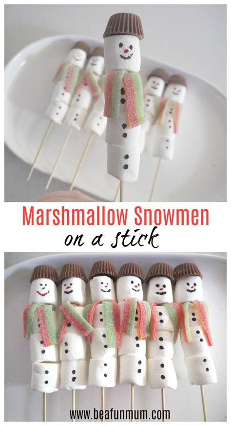 Marshmallow Snowmen On A Stick Be A Fun Mum