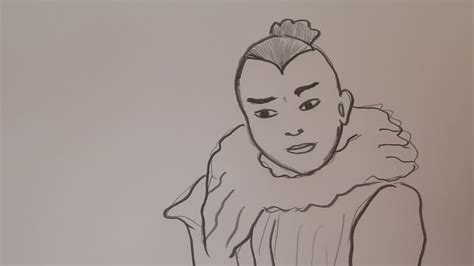 How To Draw Sokkas Face Drawing Sokka From Avatar Youtube