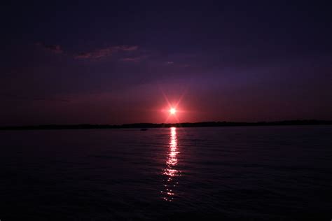 Purple Sunset In Madison Wisconsin Image Free Stock