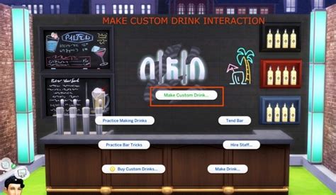 Custom Bar Drinks By Icemunmun At Mod The Sims Sims 4 Updates