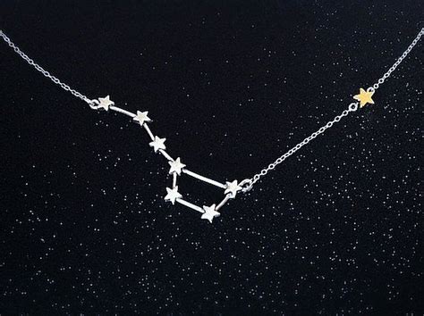 big dipper and north star constellation necklace от onceuponasine constellation tattoos