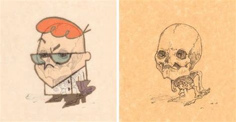 Artist Reveals The Skeletons Of Famous Cartoon Characters Thatviralfeed