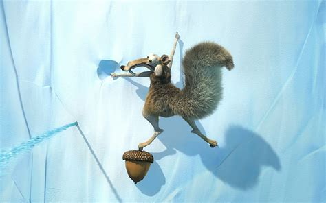 Scrat And The Nut Squirrel Movie Ice Age Winter Fantasy Ice Nut