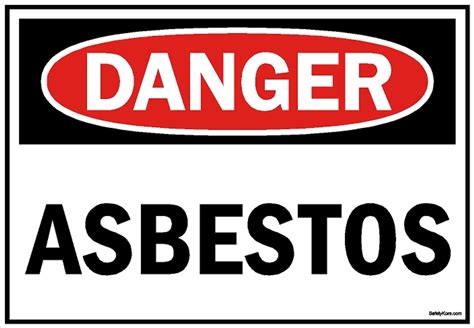 Asbestos1001 Danger Asbestos Sign Safetykore