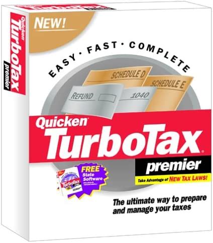 Amazon Com TurboTax 2001 Premier Software