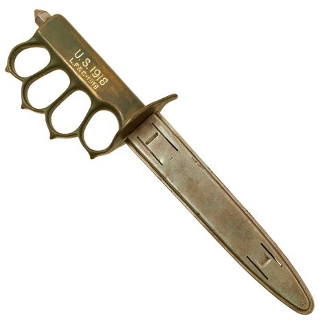 Original Us Wwi Model 1918 Mark I Trench Knife By L F And C With Fr