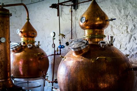 Copper Pot Stills 1000 Liters And 500 Liters With Gin Box Made To