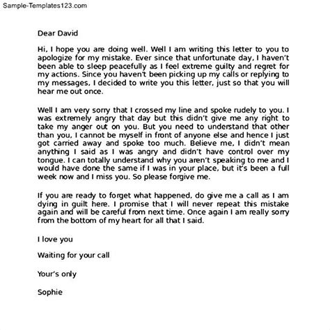 Check spelling or type a new query. Apology Letter to Boyfriend After Fight - Sample Templates ...