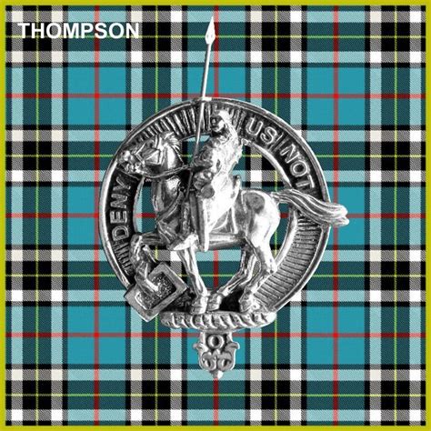 Thompson Clan Crest Scottish Cap Badge Cb02 Etsy