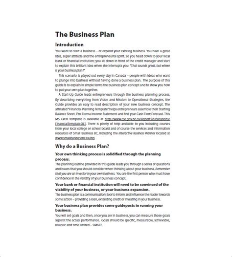 16 Free Startup Business Plan Templates Ms Word And Pdf Formats