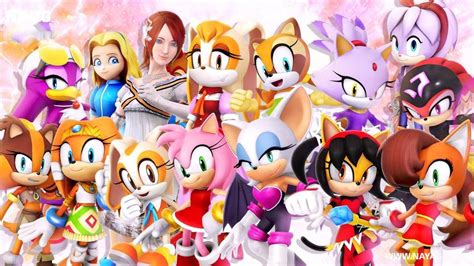 Top 10 Hottest Sonic Girls Characters Amy Rose Princess Elise Iii