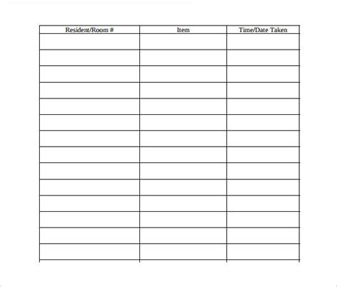 Free 14 Sample Equipment Sign Out Sheet Templates In Pdf