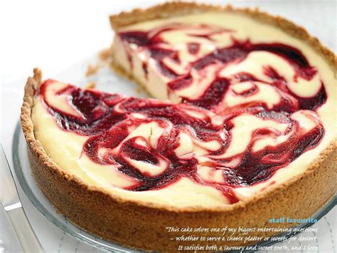 Raspberry Ripple Cheesecake Raspberry Recipe Brought To