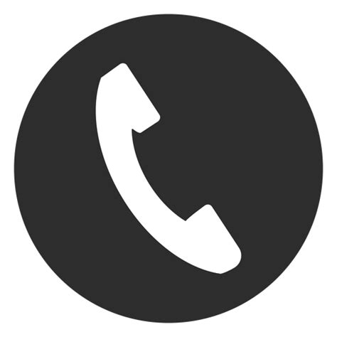 Icono De Teléfono Blanco Y Negro Descargar Pngsvg Transparente