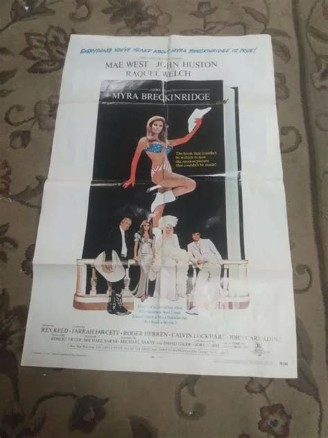 MYRA BRECKINRIDGE Movie Poster Raquel Welch Rex Reed Mae West Folded PicClick