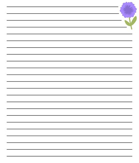 Free Printable Lined Stationery Francesco Printable