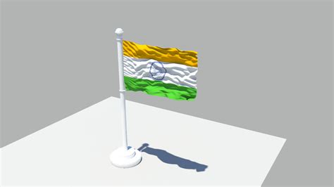Indian Flag 3d Model Cgtrader