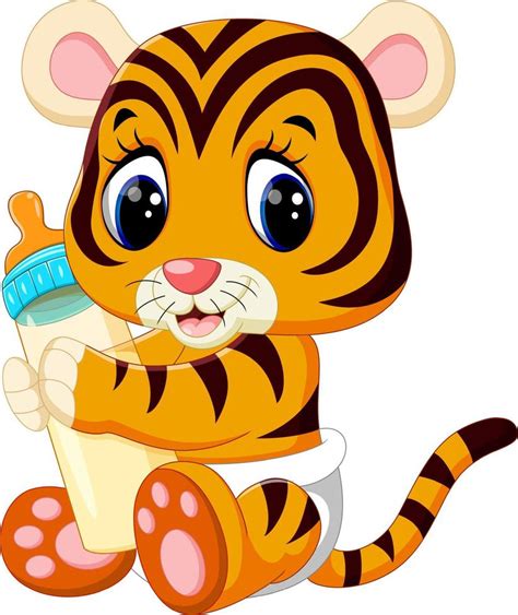 Illustration Of Cute Baby Tiger 7916355 Vector Art At Vecteezy