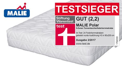 Lesen sie hier welches die besten matratzen im test der stiftung warentest sind. malie taschenfederkern matratze polar wird testsieger bei ...