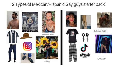 2 Types Of Mexicanhispanic Gay Guys Starter Pack Rstarterpacks
