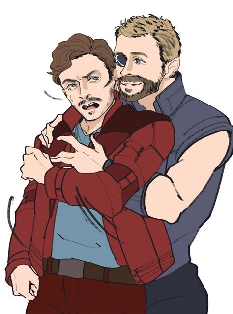 Thorquill Peter Quill Thor Starlord Fanart Marvel Marvel Fan Art