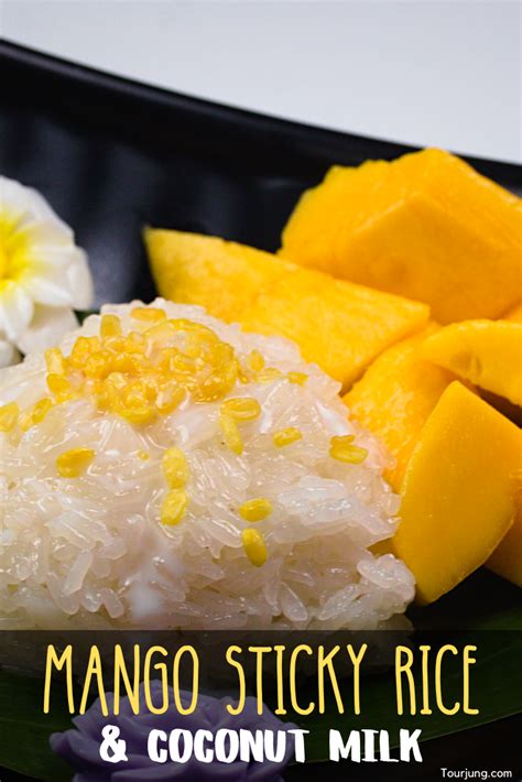 Authentic Mango With Sticky Rice And Coconut Milk Mango Sticky Rice Or Durian With Sticky Rice