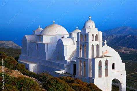 Folegandros Island Greece The Church Of Panagia In Folegandros Island