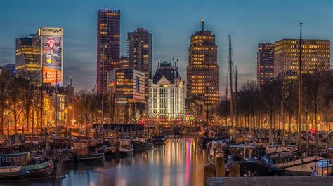 Haringvliet And Witte Huis White House In Rotterdam Wallpaper Backiee