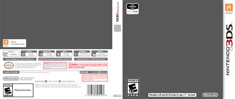 Nintendo 3ds Cover Template
