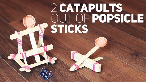 2 Catapults Out Of Popsicle Sticks Craft Stick Crafts Catapult For