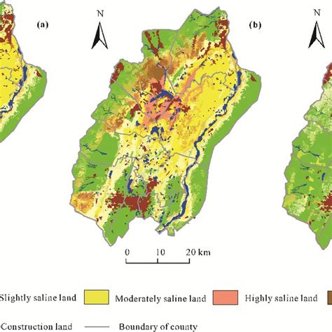 Soil Salinity Maps Predicted By A Multiple Linear Regression Model