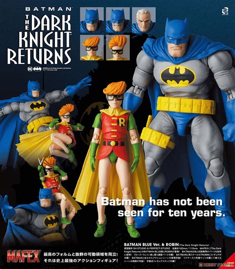 Mafex Dc The Dark Knight Returns Batman Blue Version And Robin Pack