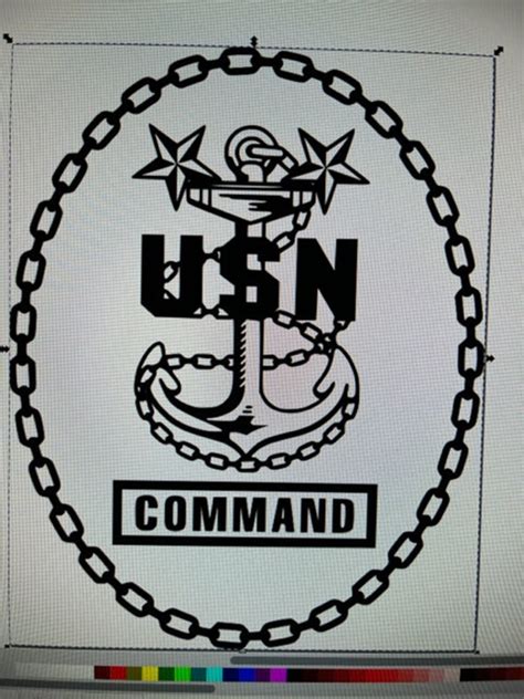 Svg Us Navy Command Master Chief Cookie And Dxf File Good For Use On