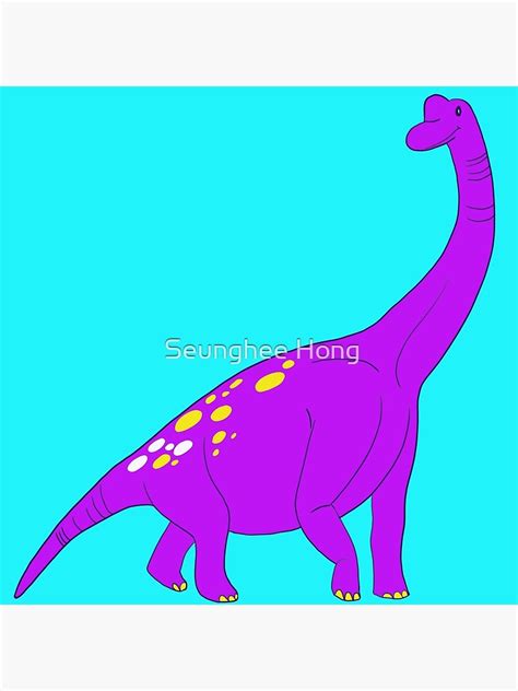 Lovely Purple Brachiosaurus Art Print For Sale By Hongseunghee